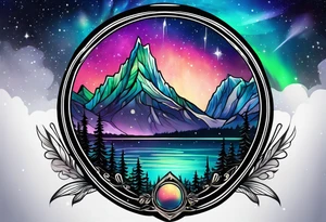 Aurora borealis tattoo idea