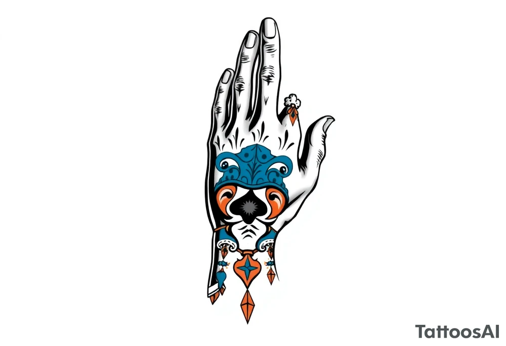 Show me a blue collar hand tattoos tattoo idea