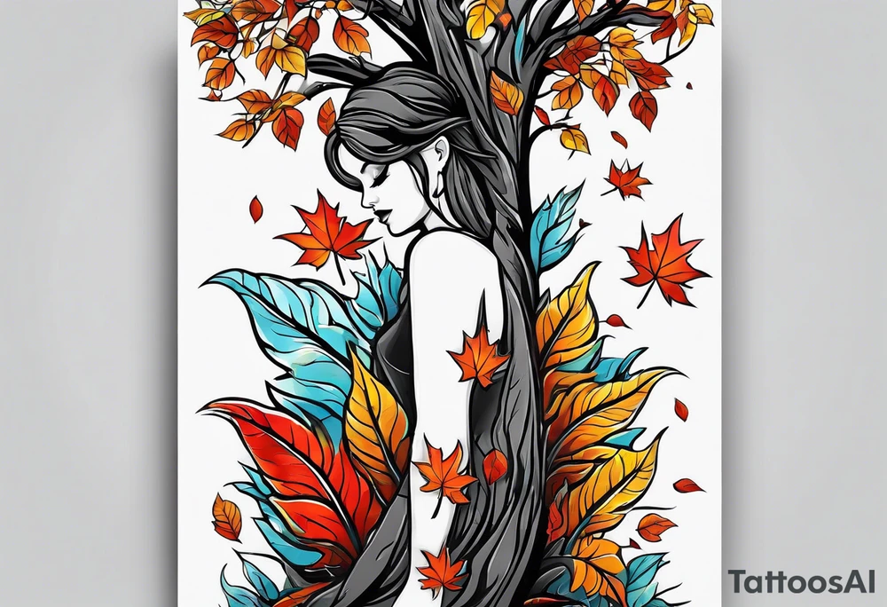 If you feel like you are losing everything, remember tress lose their leaves every year, yet they still stand tall and wait for better days to come. tattoo idea