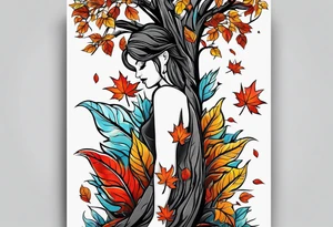 If you feel like you are losing everything, remember tress lose their leaves every year, yet they still stand tall and wait for better days to come. tattoo idea
