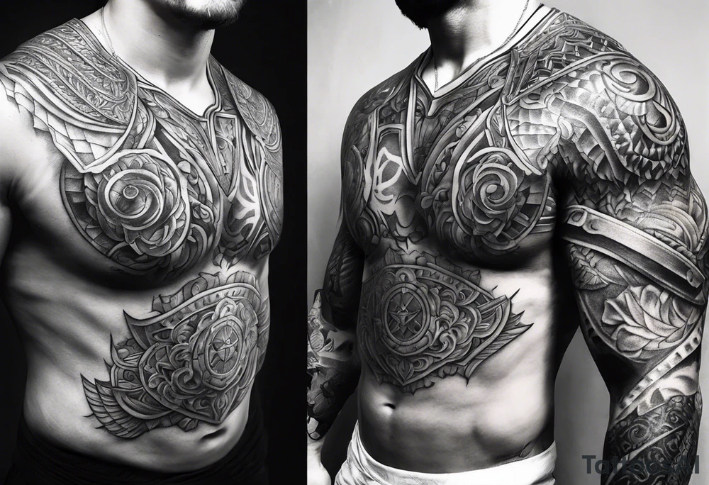 SHOULDER ARMOUR TATTOO tattoo idea
