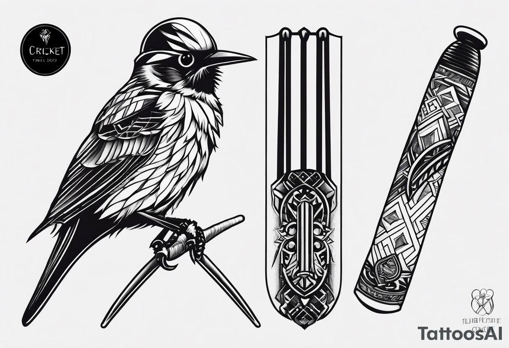 Cricket tattoo tattoo idea