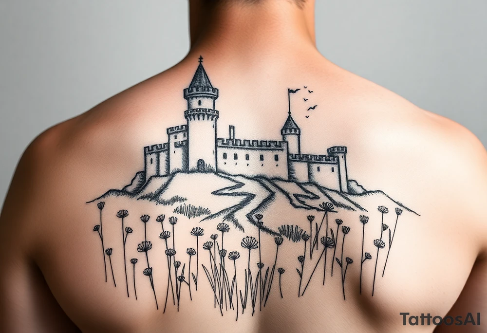 the meadow of the royal fortress. tattoo idea