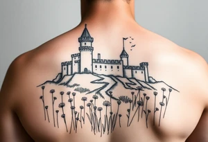 the meadow of the royal fortress. tattoo idea
