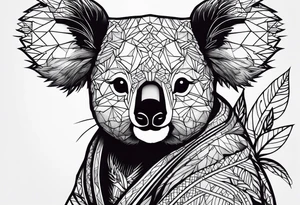 Koala samouraï woods tattoo idea