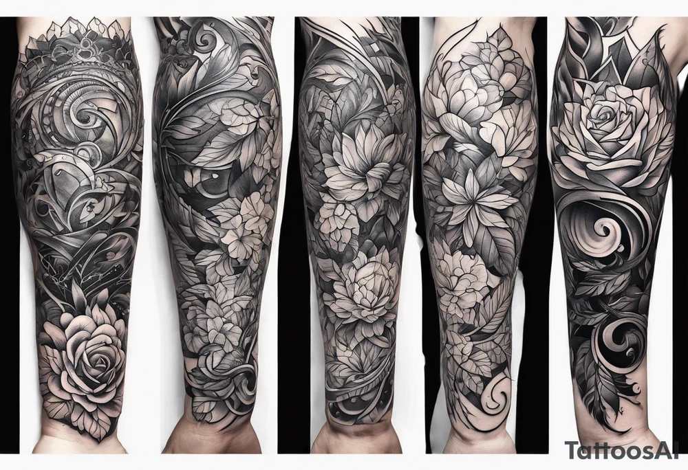 arm veins tattoo idea