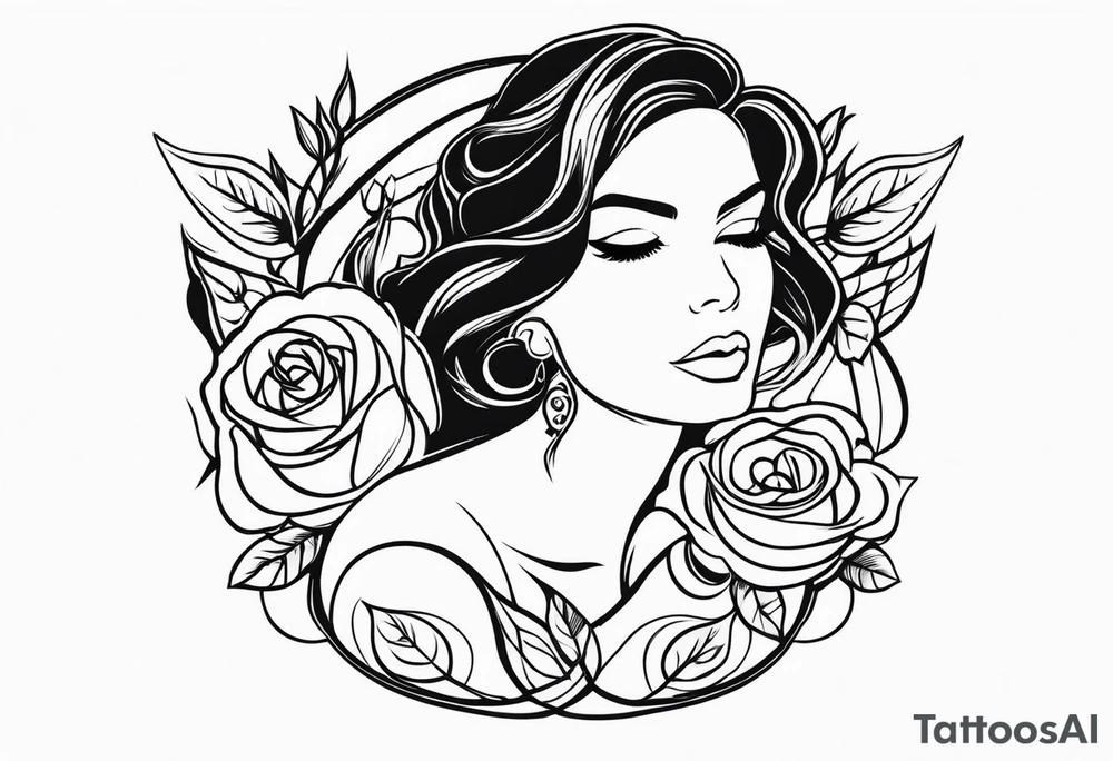 Jasmina with a rose tattoo idea