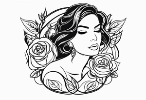 Jasmina with a rose tattoo idea