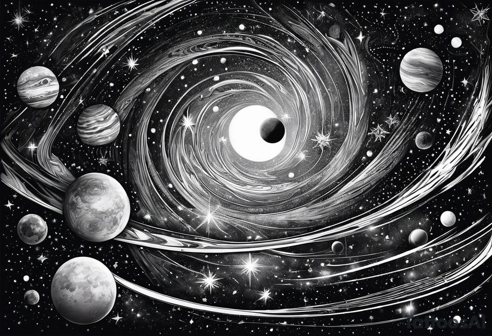milky way galaxy tattoo idea