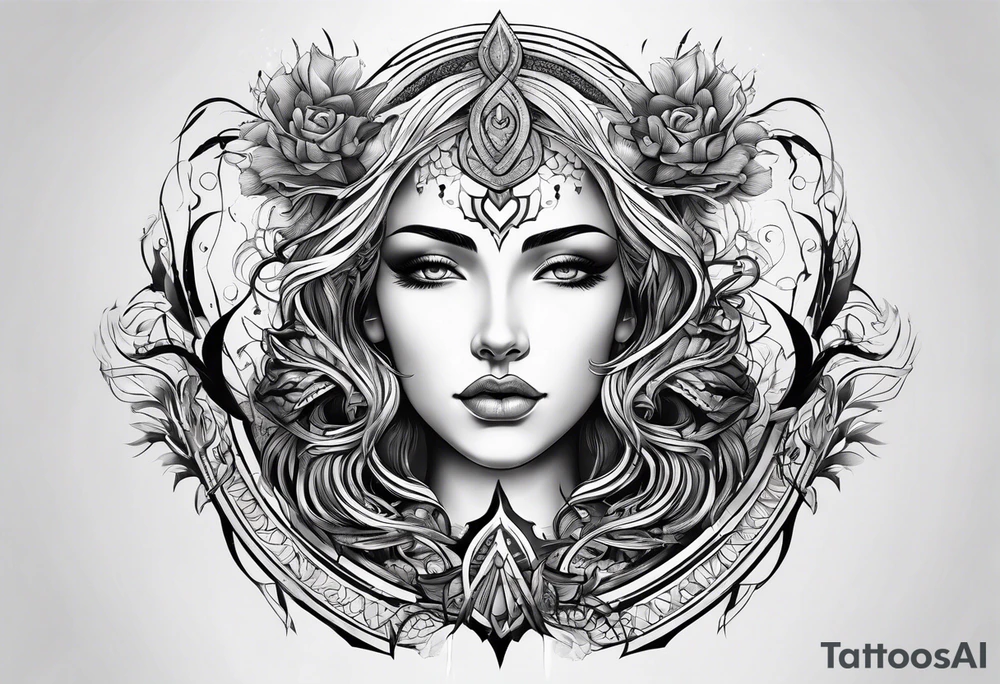 Virgo symbol tattoo idea