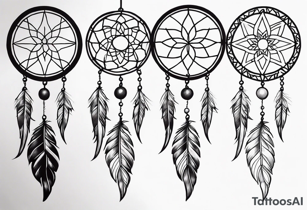 LONG Dreamcatcher tattoo idea