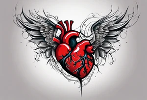 Arm sleeve depicting broken heart, pain suffering and loneliness tattoo idea