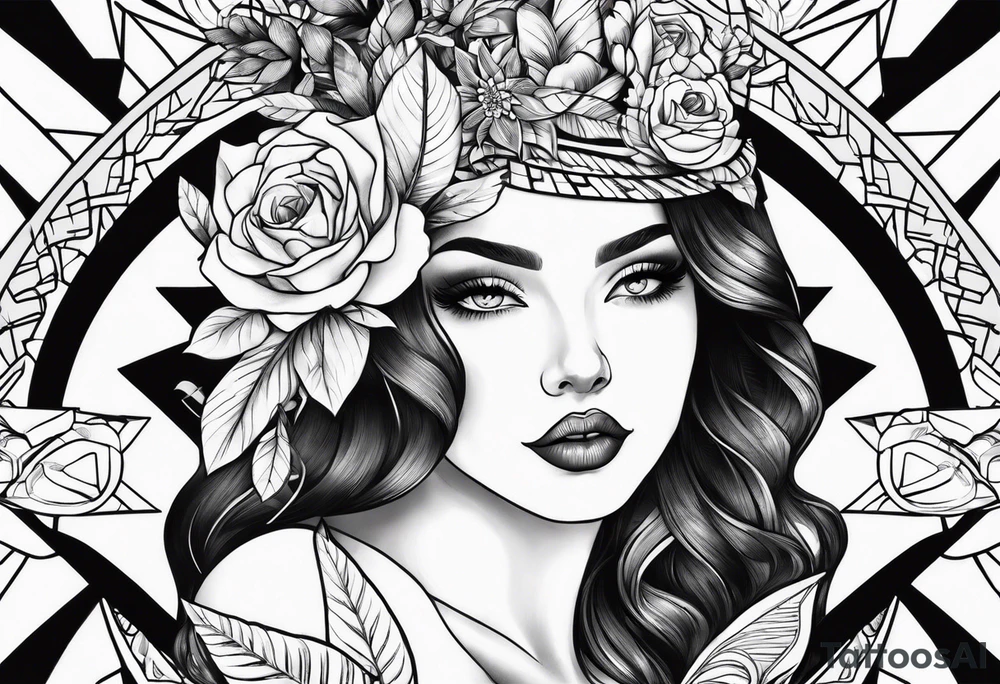 Variety dear face flash sheet tattoo idea