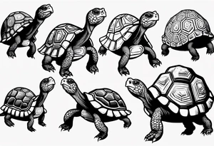 Slow tortoise tattoo idea