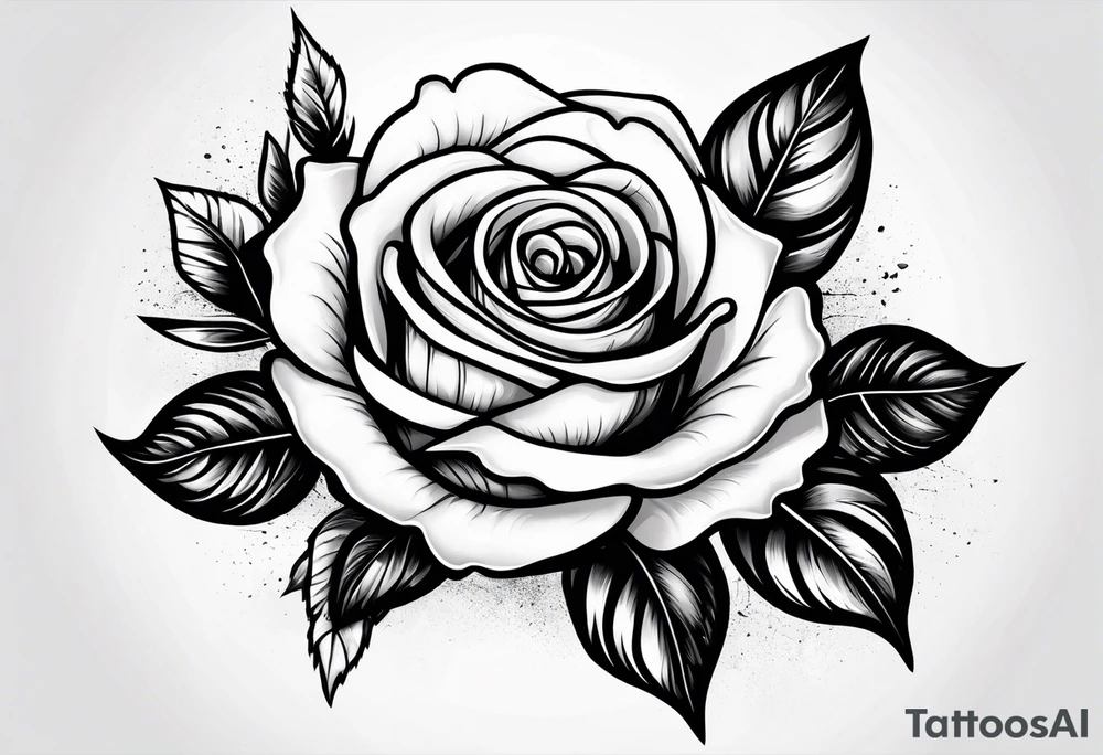 Sexy rose tattoo idea