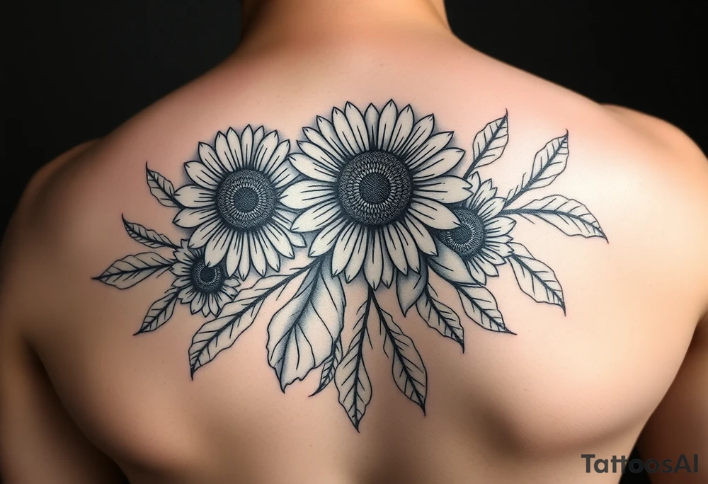 Design a sleeve tattoo about my life. I was born on January 1, 1992. My mom is my best friend and she loves sunflowers. My daddy passed in 2024 and he loved race cars and football. My papaw passed in 2022 and loved horses and bluegrass. My first dog was a boxer named Bonnie. I love to read. I am Christian. tattoo idea