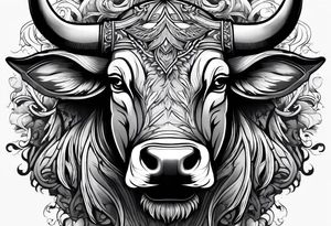 Nvidia geforce claw morphing into an aggressive bull tattoo idea
