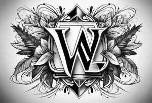 The letter W with arrows going through it. tattoo idea