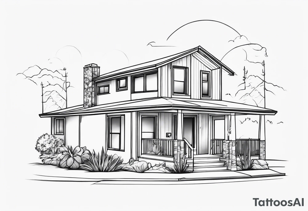 California home, Bay Area tattoo idea