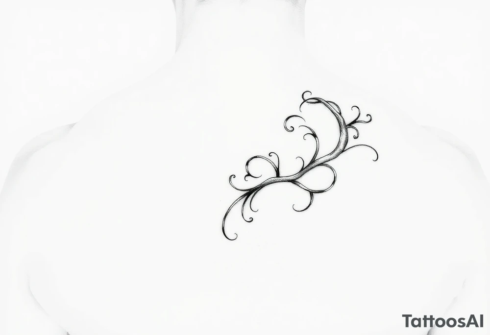 Go back to what it was before. I want fine lines. I want more organic tendrils. tattoo idea