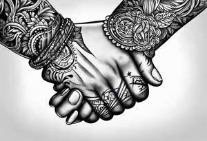 handshake tattoo idea