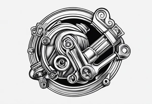 Mechanic turbo wrench tattoo idea