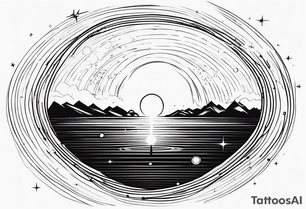 Black hole event horizon tattoo idea