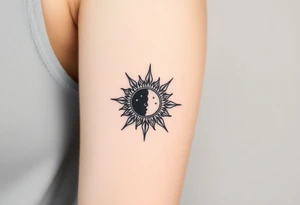 Sun and moon harmony tattoo tattoo idea