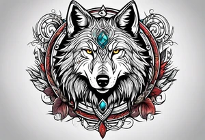 Wolf and Vikings tattoo idea