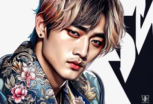 Kim Taehyung tattoo idea