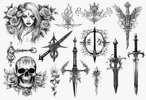 13 and sword tattoo idea