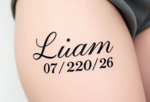 Liam 
07/20/26

Fancier lettering like calligraphy or graffiti tattoo idea