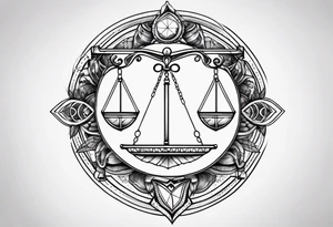 Libra Pisces Scorpio tattoo idea