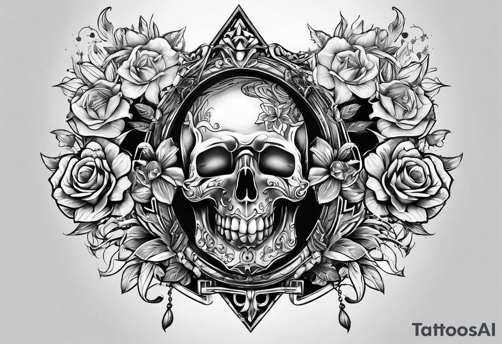 Chest tattoo gangsta tattoo idea
