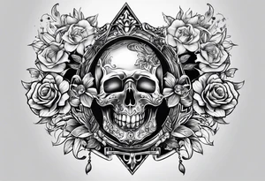 Chest tattoo gangsta tattoo idea