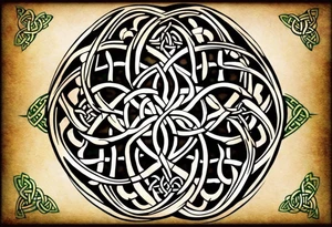 design me a Celtic knot tattoo with my children's names and birthdate, Mellissa 18/03/1986, Ashley 24/11/1990, Jesse 8/04/1993, Liam 8/06/1995, Eleanor 19/08/1996 tattoo idea