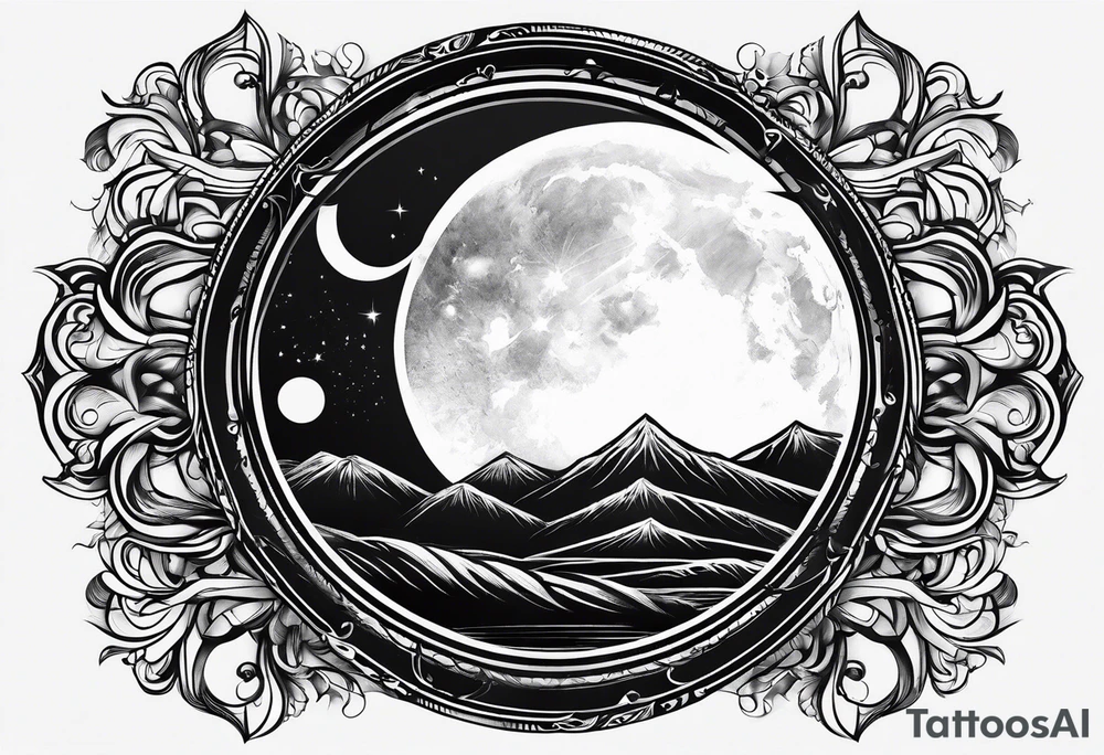 eclipse tattoo idea