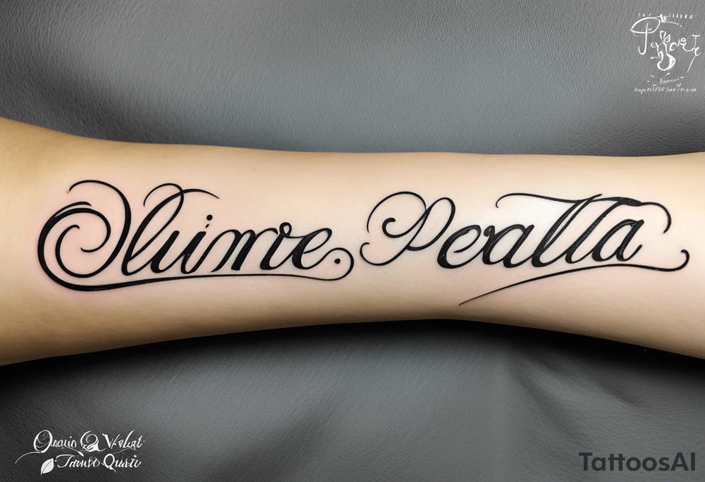 Script as an armband: "Quisquis amat valeat, pereat quid nescit amare, bis tanto pereat quisquis amare vetat" tattoo idea