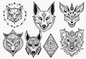 medievil animals tattoo idea