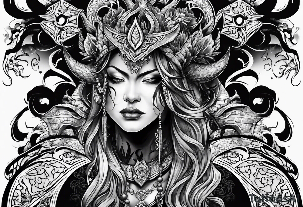 satan tattoo idea