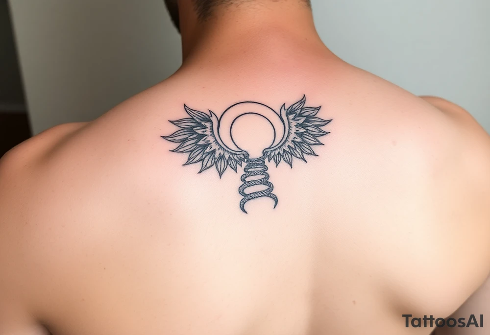 Tattoo on the arm representing rebirth, new energy and paths of possibilities. tattoo idea