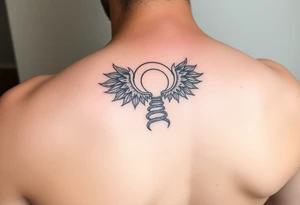 Tattoo on the arm representing rebirth, new energy and paths of possibilities. tattoo idea