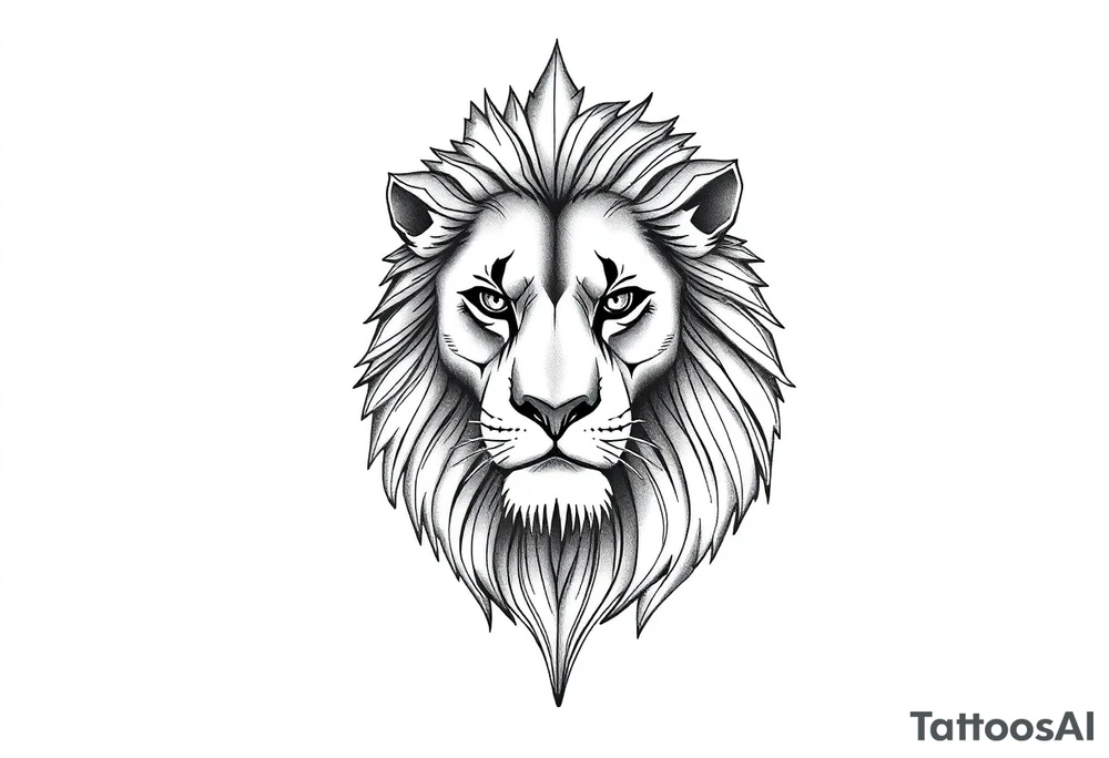 Forearm sleeve tattoo with lion tattoo idea