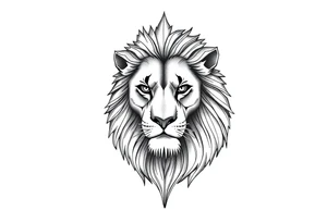 Forearm sleeve tattoo with lion tattoo idea