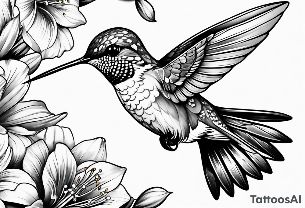 hummingbird tattoo idea