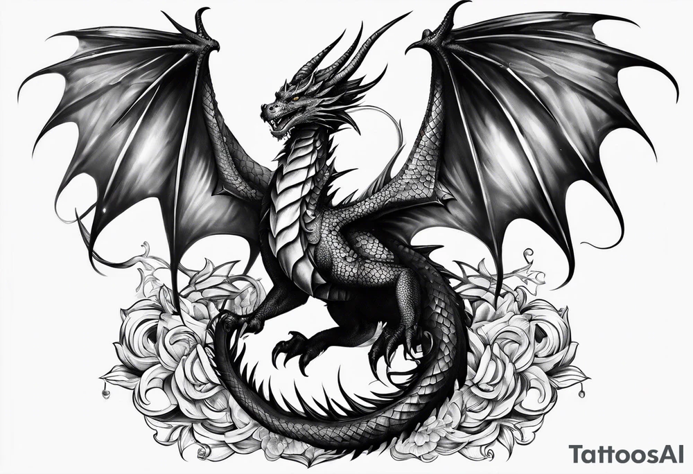 Dragon wings for the clavicles tattoo idea