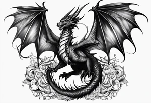 Dragon wings for the clavicles tattoo idea