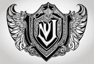 Valhalla  shield tattoo idea