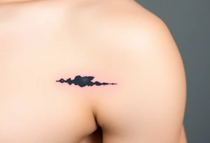 A delicate ink-wash-style mole, in traditional Japanese sumi-e brushstrokes with soft black and gray tones tattoo idea