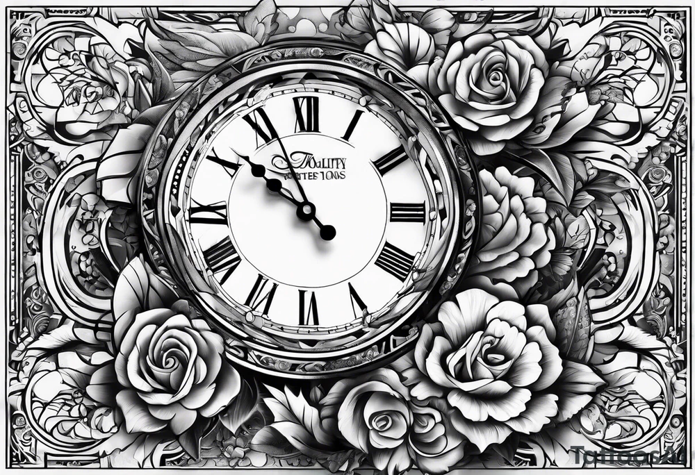 Time is money tattoo idea